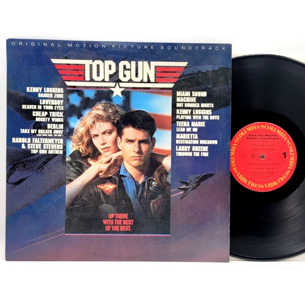 TOP GUN ORIGINAL SOUNDTRACK - VARIOUS ARTISTS - LP RECORD 1986